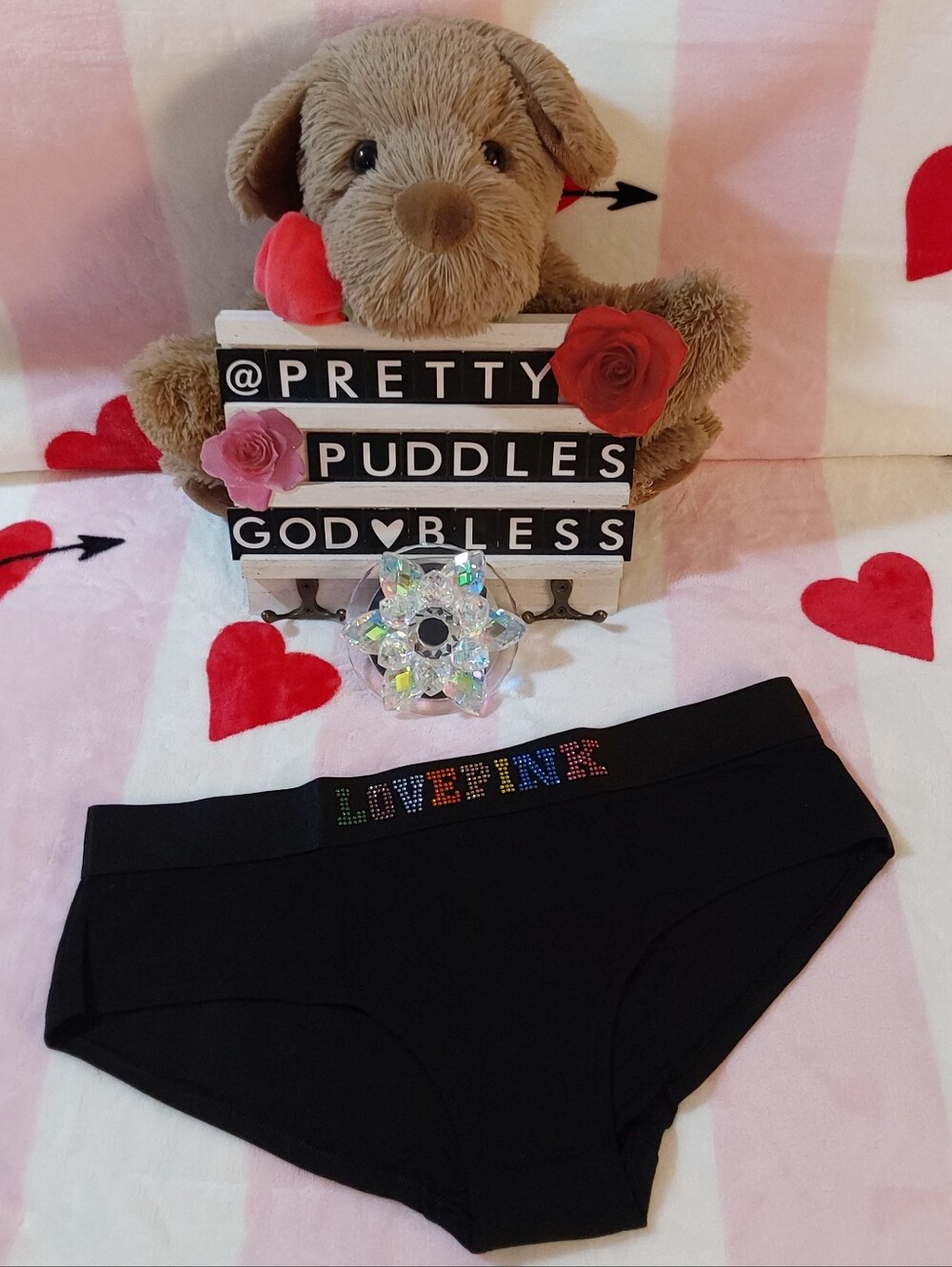 🌈 #2 PINK RAINBOW 💎 BLING 💎 HIPSTER PANTY 🌈